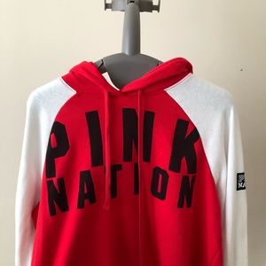 PINK Victoria's Secret Sweaters - red and white cropped sweater PINK Victoria's Secret Sweaters - red and white cropped sweater